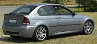 Дефлектори вікон вставні BMW 3 Series Е46 1998-2004 2D / вставні, 2шт/ Compact