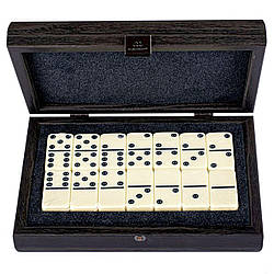 Доміно подарункове елітне в дерев'яному футлярі ВІП стилю DDE10