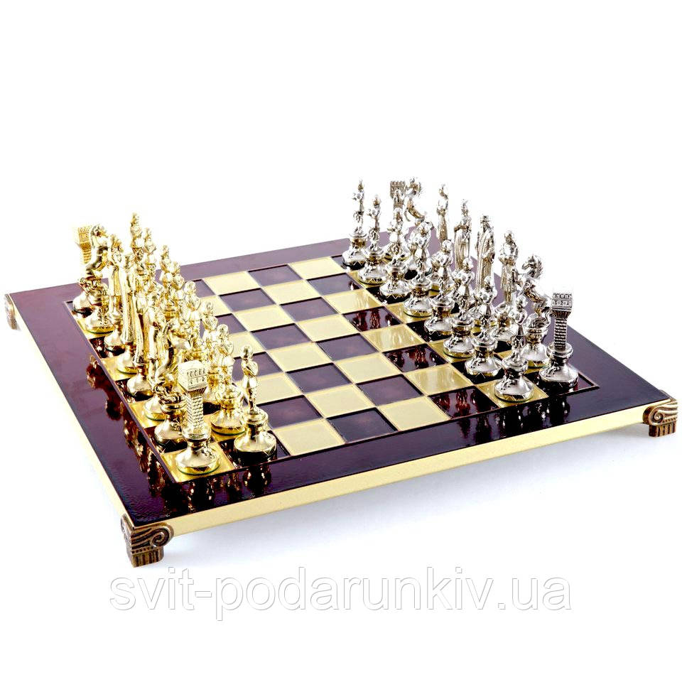 Шахи елітні з ексклюзивною дошкою й VIP фігурами "Ренесанс" S9RED, фото 1