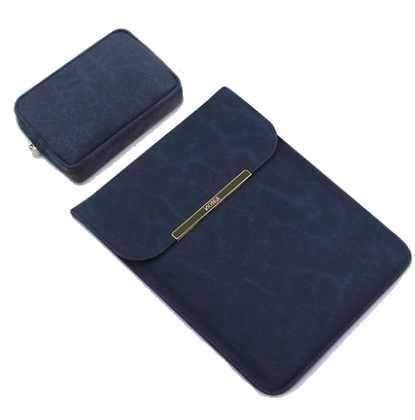 Чохол для Macbook Pro 15 і Macbook Pro 16 Kmon синій із сумочкою для ЗП, фото 1