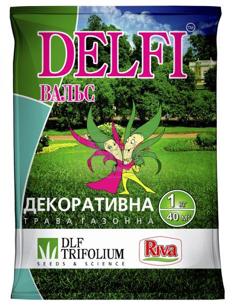 Газонна трава Дельфі (Delfi) Вальс Деколативна, насіння газону 1 кг