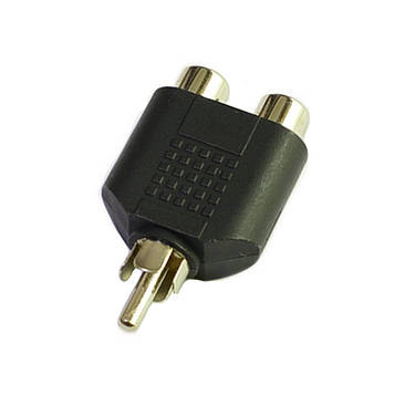 Перехідник шт. RCA - 2 гн. RCA 2-0024