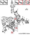 Кульова опора R16 Fiat Ducato 244, Peugeot Boxer 2, Citroen Jumper 2 (2002-2006), 1331641080, 364054, фото 5