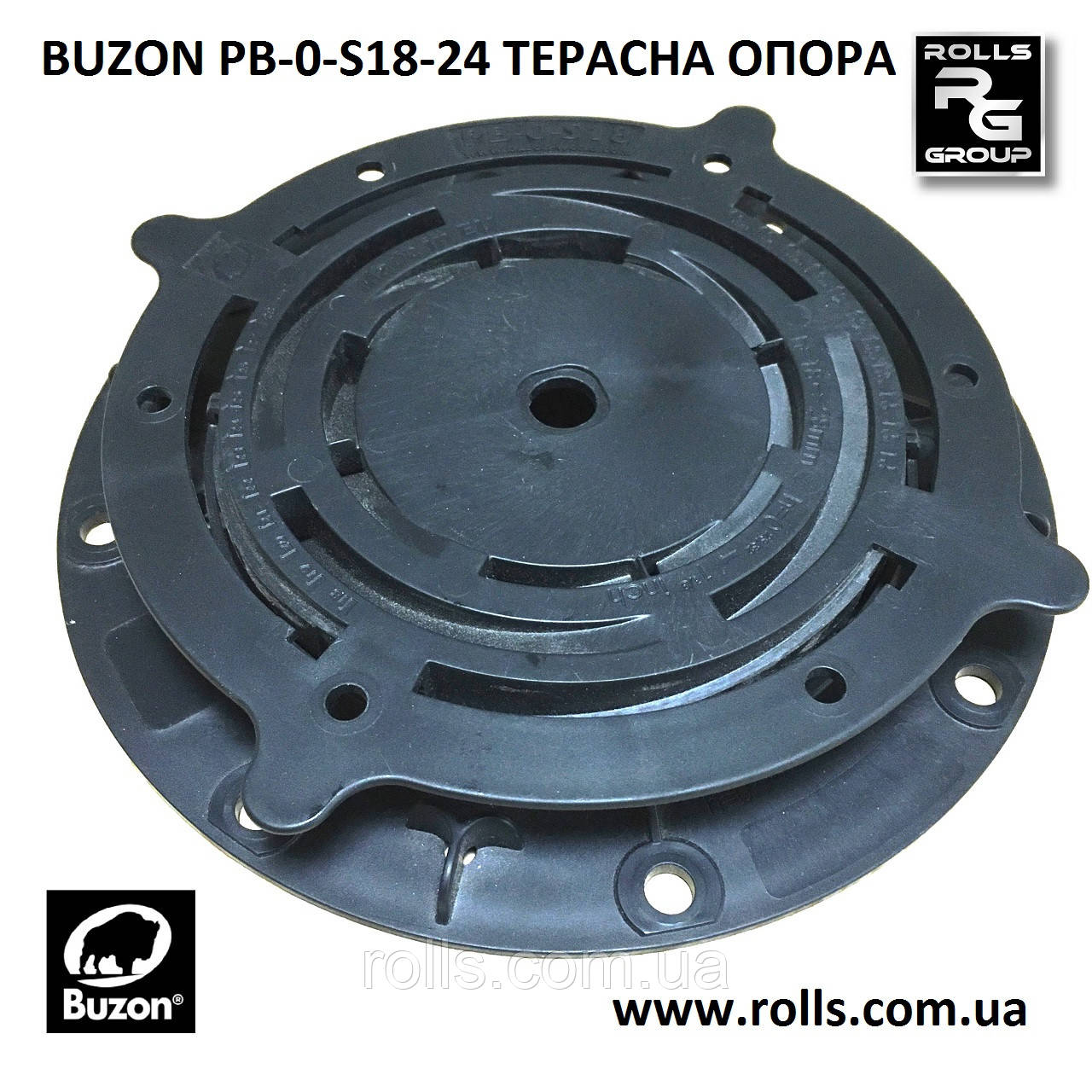 PB-0-S18-28 Регульована опора h18-28мм Buzon без коректора ухилу, під керамограніт, терасну дошку