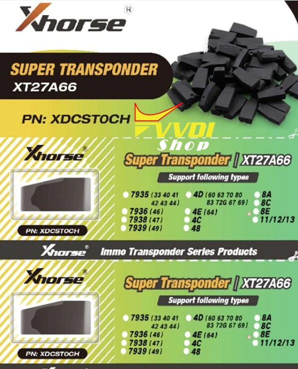 Xhorse VVDI XT27A01 XT27A66 універсальний програмований суперчип транспондер Super Chip Transponder (ID46 I