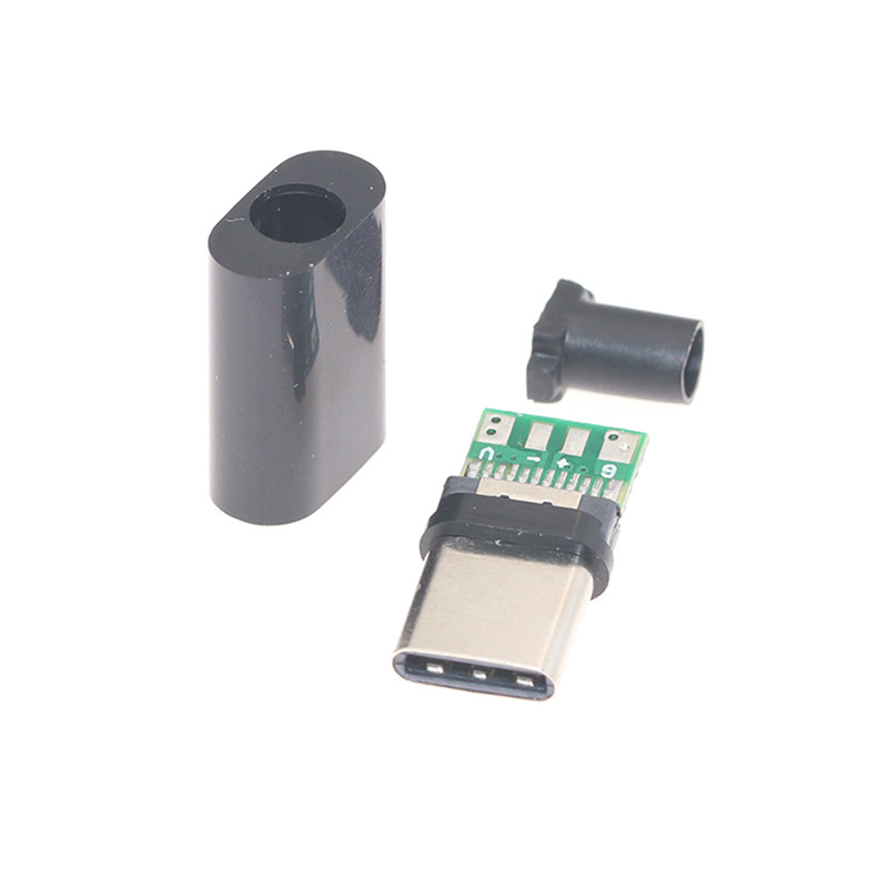 Роз'єм USB Type-C розбірний ремонтний чорний білий