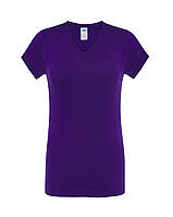 Женская футболка JHK COMFORT V-NECK LADY цвет фиолетовый (PU)