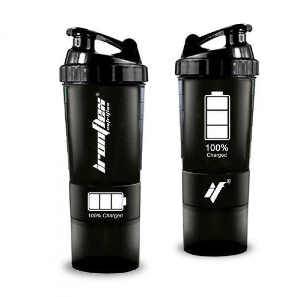 Шейкер IronFlex (Black) Spider Bottle 500 ml + 2 контейнери