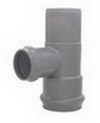 Трійник НПВХ напірний d 225х225х225/ 90°, розтруб/ розтруб/гладкий