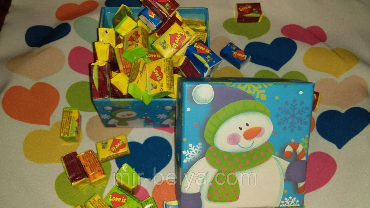 Жучки Love is 5 смаків мікс жувальна гумка лові і з подарунковий набір 100 штук