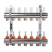 Коллектор Icma 1" 7 выходов, с расходомером №K013