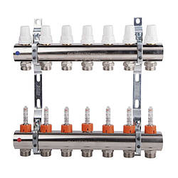 Колектор Icma 1" 7 виходів, з витратоміром NoK013