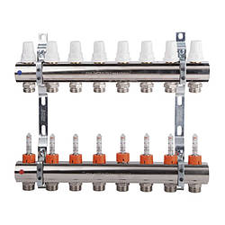 Колектор Icma 1" 8 виходів, з витратоміром NoK013