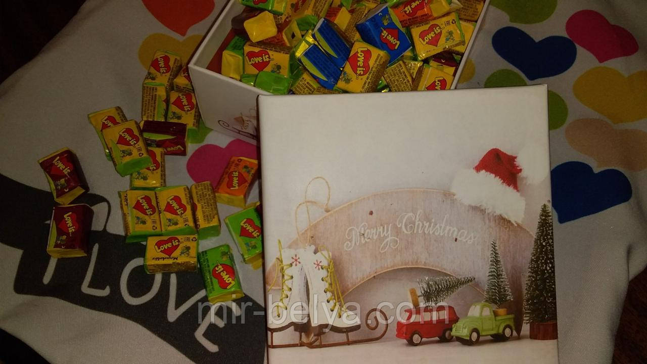 Жучки Love is 5 смаків мікс жувальна гумка лові і з подарунковий набір 70 штук, фото 1