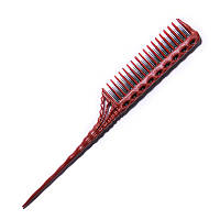 Расческа для начеса Y.S.Park 150 Tail Comb Red 218 мм YS-150