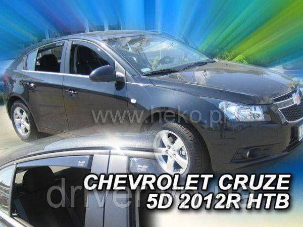 Дефлектори вікон вставні Chevrolet Cruze 2012 -> 5D HB