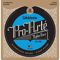 Струны для классической гитары D'Addario EJ46 Classical Silverplated Wound Nylon Hard Tension