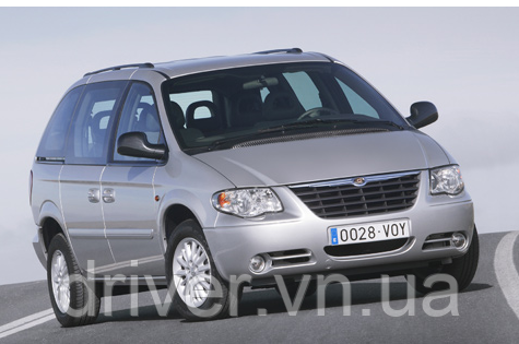 Дефлектори вікон вставні Chrysler Voyager RG 2001 -2008 4D 2шт (передки)