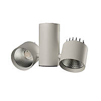 Wall-e-3 28W 2300Lm 90Ra трифазний подвійний трековий LED-світильник (135х75мм)