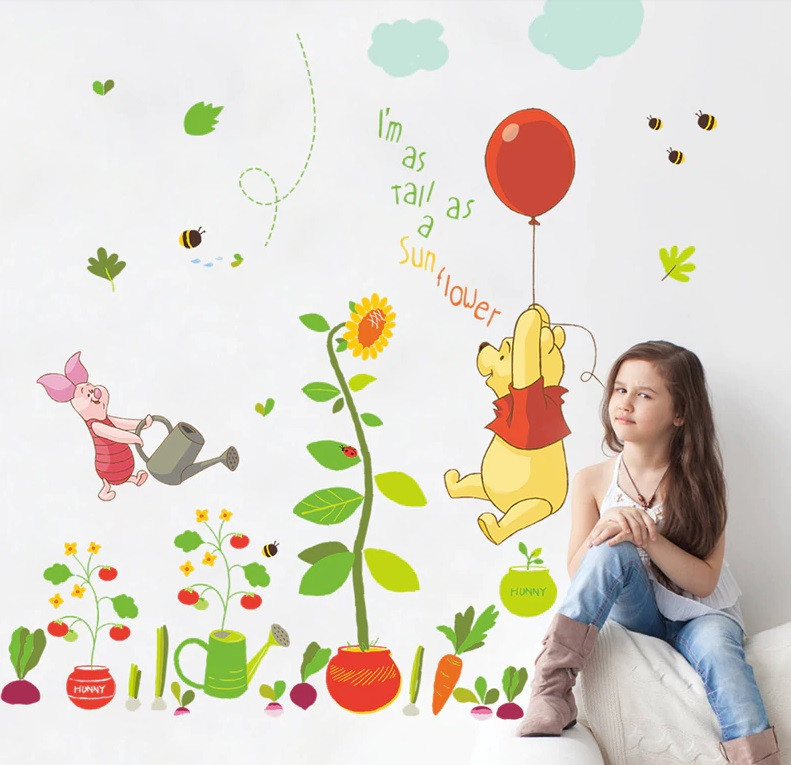 Купить Интерьерная наклейка на стену в детскую "Винни Пух" WN012 ...