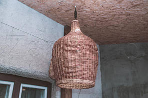 Плетена бра з лози <unk> люстри плетені з лози  <unk> торшери абажури бра