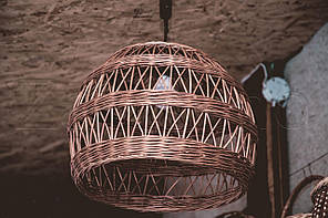 Люстра плетена з лози  ⁇  люстри плетені з лози   ⁇  торшери абажури бра