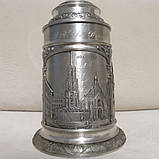 Олов'яний пивний кухоль з кришкою Німеччина, фото 3