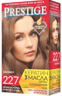 Крем-фарба для волосся Vip's Prestige "227 Карамель"