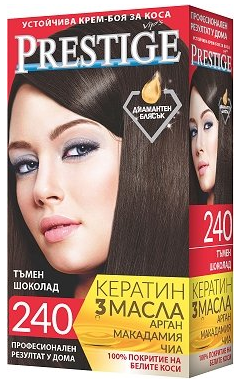 Крем-фарба для волосся Vip's Prestige "240 Темний шоколад"