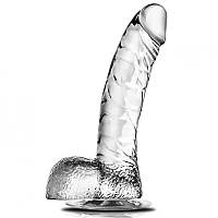 Фаллоимитатор силиконовый мягкий  Clear crystal (16 см - M size) фаллос с присоской