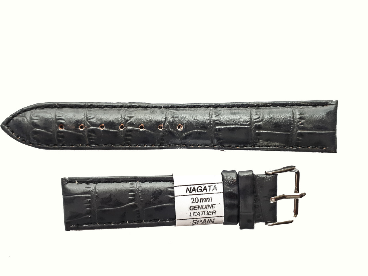 Ремінець "Nagata" 20 mm темно-сірий