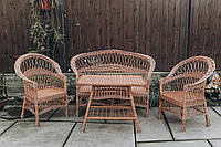 Комплект плетених меблів з диваном <unk> крісла плетені з лози <unk> плетені крісла стіл диван