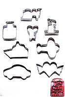 Вирубка металева для пряників і печива Транспорт набір із 8 штук