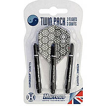 Дартс набір для дротиків (оперення +хвостовики Twin pack) Harrows Англія, фото 3