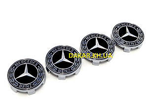 Ковпачки ступиці колеса Mercedes чорні з підсвіткою