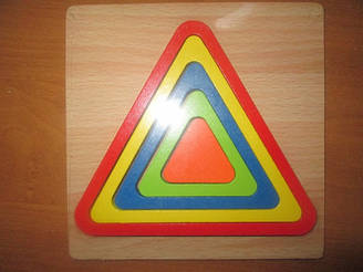 Об'ємна рамка-вкладиш "Трикутник"