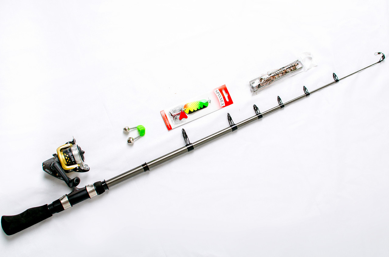 Рибальський набір Спінінг +котушка + Подарунок!, фото 1