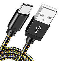 Кабель для зарядки телефона смартфона планшета Olaf USB - Type-C 1м. Зарядный провод шнур ЮСБ на Тайп С F09Q