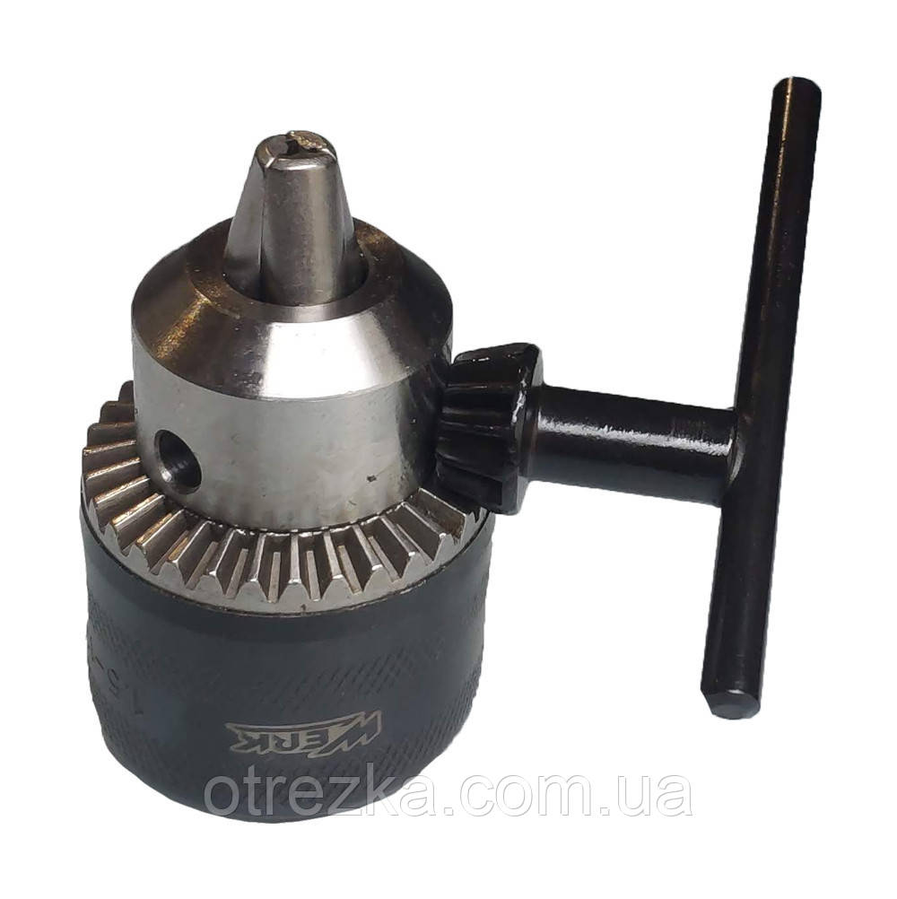 Патрон для дриля з ключем B12, 1.5-13 мм. Werk