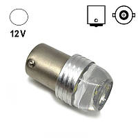 Автолампа Terra P21W/1156, цоколь BA15s, 3030x3smd, лінза, білий, 12V