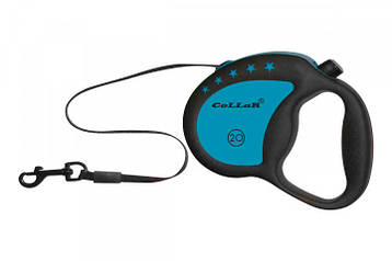 Повідок-рулетка Collar Control, ручка комфорт,  для собак до 50 кг, 4 м, стрічка, Синій