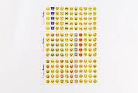 Наклейки Смайлики Emoji MARJI Takara Tomy самоклеющиеся 12 листов