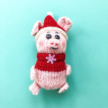 Іграшка м'яка ручна робота Хрюшка LifeFLUX 150 мм