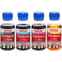 Комплект чернил WWM CANON PG510BP/CL511 B/C/M/Y (C10/11SET4-2) 4*100г