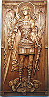 Икона резная деревянная "Св. Арх. Михаил" (35х16.7см)