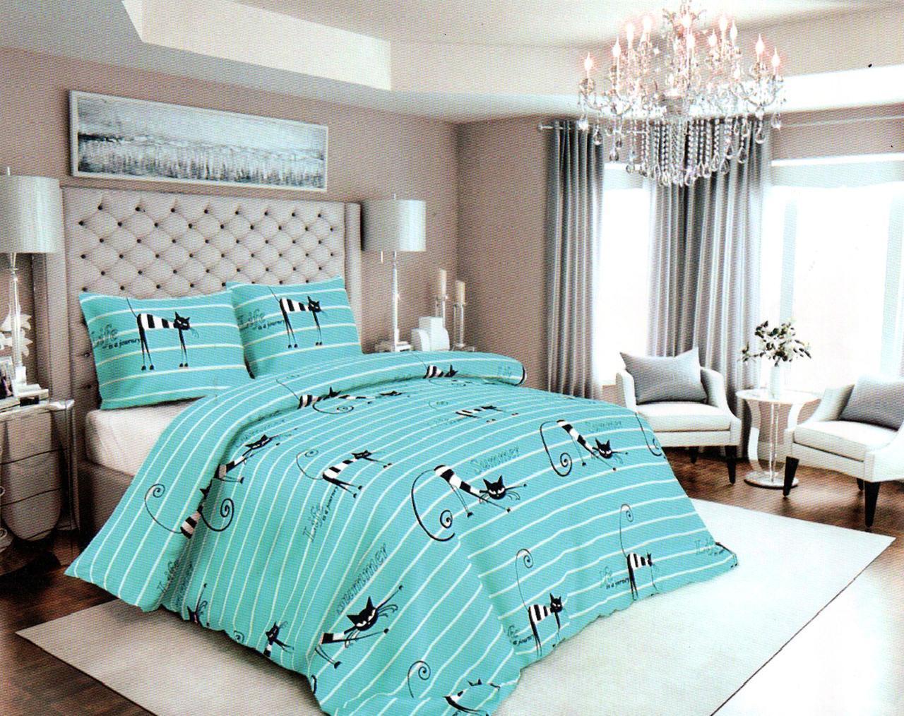 Набір постільної білизни Бязь Голд Люкс №бл399 Євро 220х240, фото 1