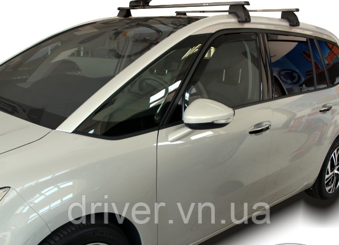 Дефлектори вікон вставні Citroen C4 Grand Picasso Mk2 5d 2013+ 4шт