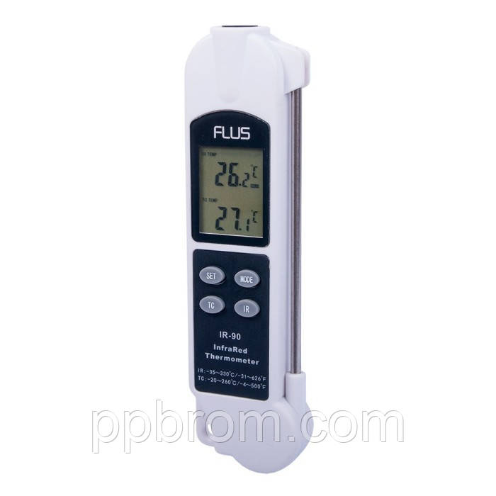 Термометр - пірометр Flus "IR-90" (-35...330°C, 4:1, 0.1-1)