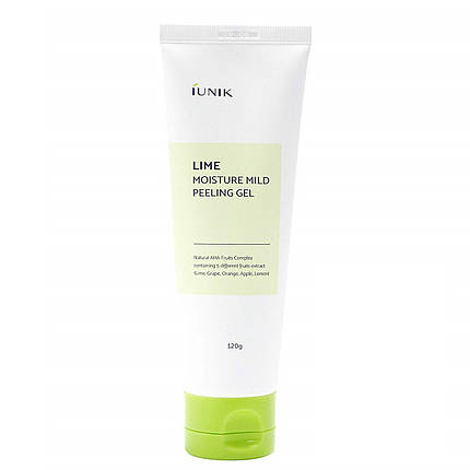 Зволожуючий пілінг-гель з лаймом IUNIK LIME MOISTURE MILD PEELING GEL, 120 мл, фото 2