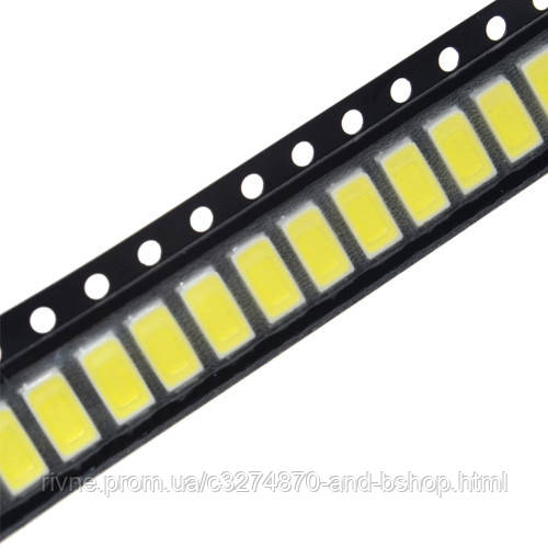 SMD LED світлодіод 5630 5730 3В 0.2Вт 35-40лм, 100шт, білий, фото 1